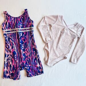 Danskin Leotards Bundle Girls Sizes XXS, XS Cheer Dance Ballet Gymnastics Tumble